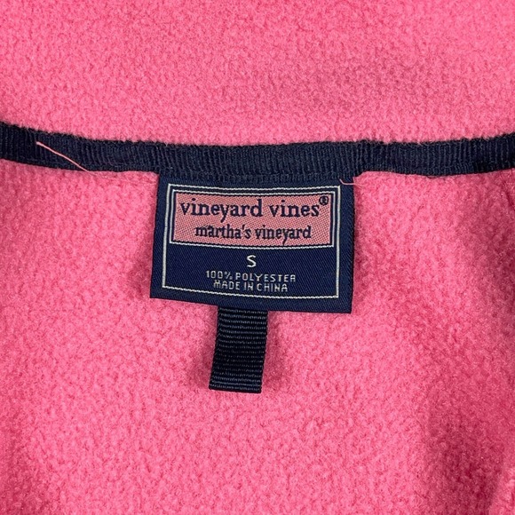 Vineyard Vines Jacket Womens Small Pink Fleece Outdoors Cute Cozy Preppy Top - Picture 4 of 16